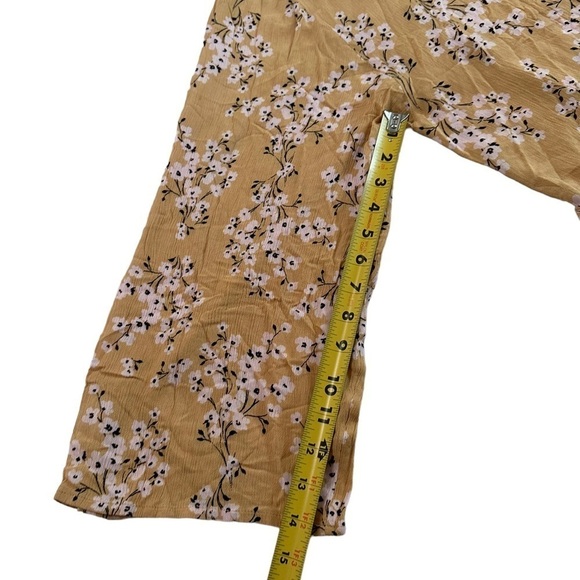 Billabong Ocean Sky Floral Belted Wrap Around Dress Size M/L - Picture 14 of 17